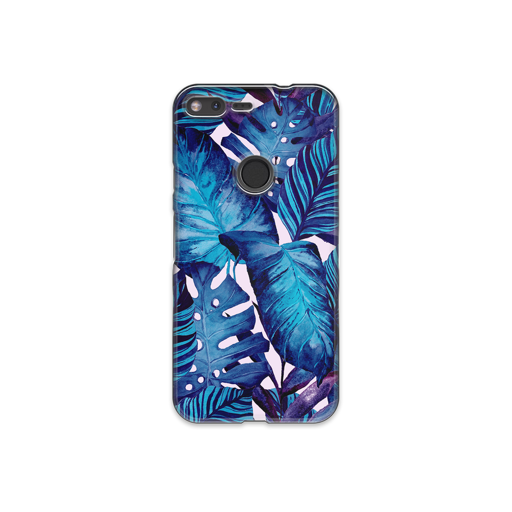 Blue Tropical Leaf Google Pixel XL Phone Case