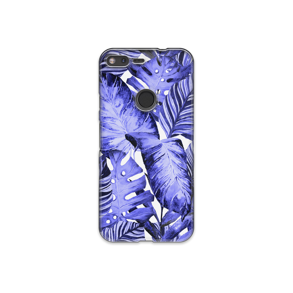 Purple Tropical Leaf Google Pixel Phone Case