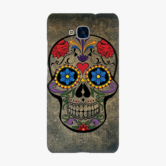 Artistic Design on Skull Huawei Honor 5c Phone Case