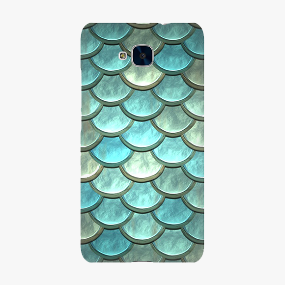 Blue Colored scales pattern Huawei Honor 5c Phone Case