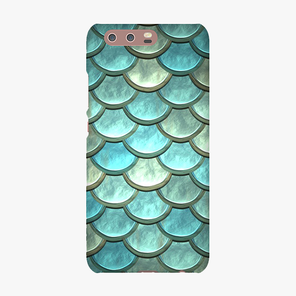 Blue Colored scales pattern Huawei P10 Phone Case