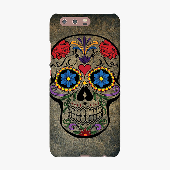 Artistic Design on Skull Huawei P10 Phone Case