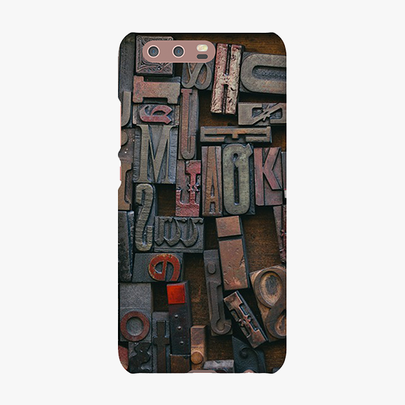 Alphabets On Wooden Block Huawei P10 Phone Case