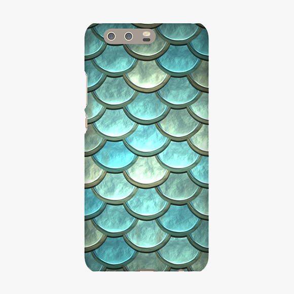 Blue Colored scales pattern Huawei P10 Plus Phone Case