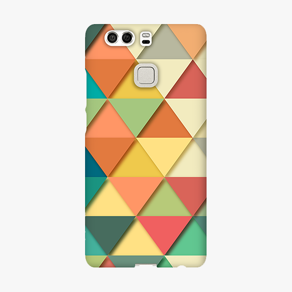 Colorful Triangles Huawei P9 Phone Case