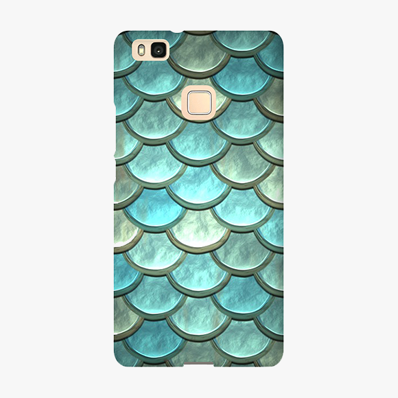 Blue Colored scales pattern Huawei P9 Lite Phone Case