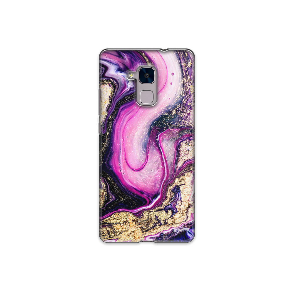 Purple & Gold Marble Huawei Honor 5c Phone Case
