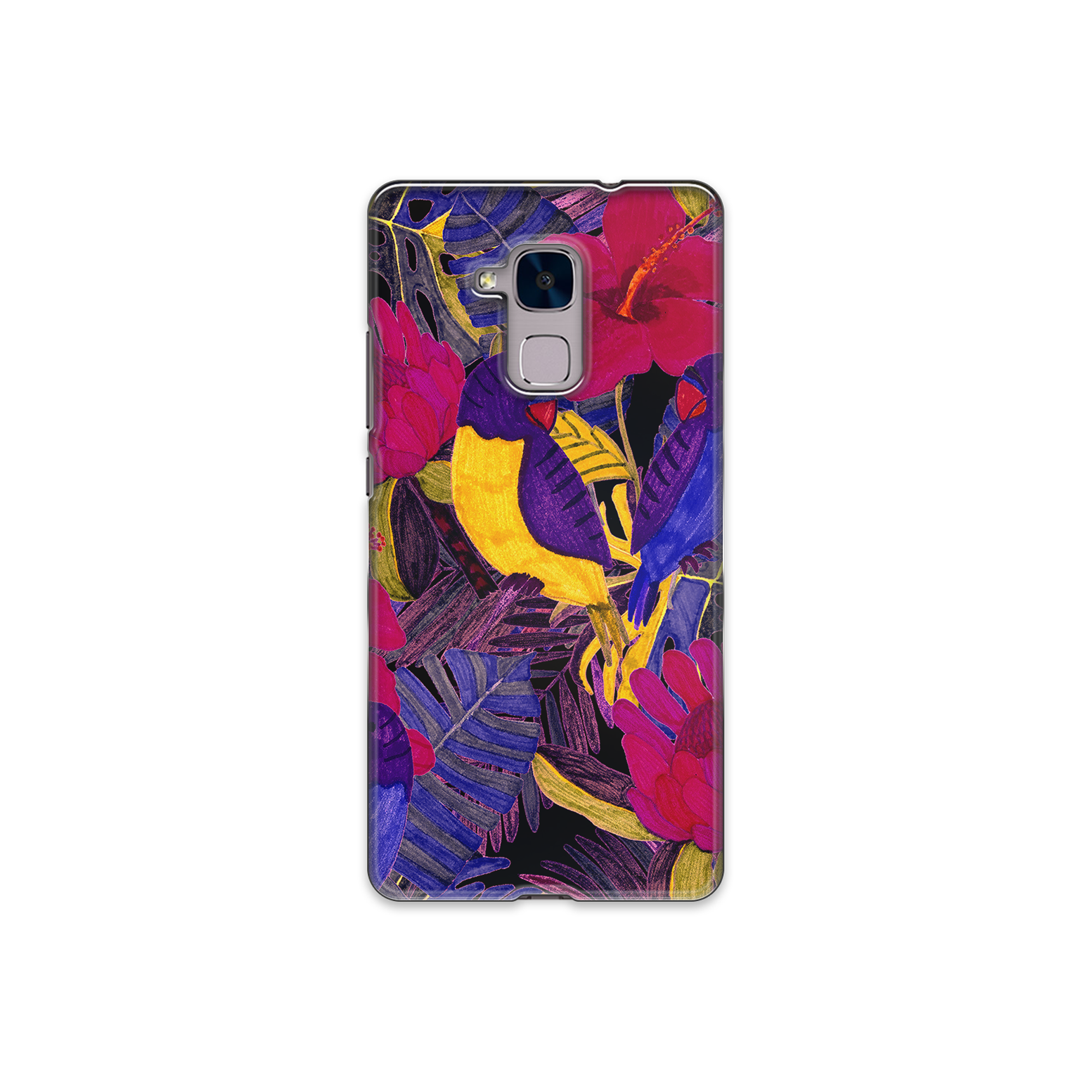 Painted Crimson Flower Huawei Honor 5c Phone Case