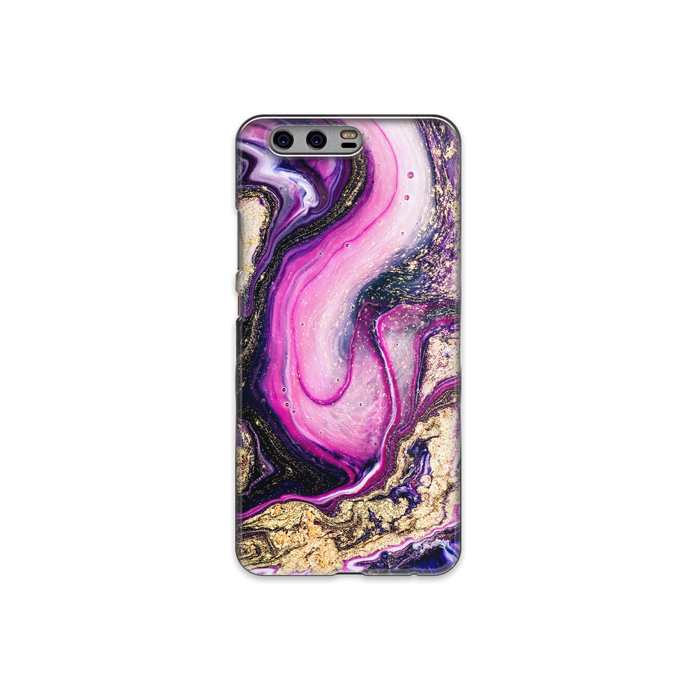Purple & Gold Marble Huawei P10 Plus Phone Case
