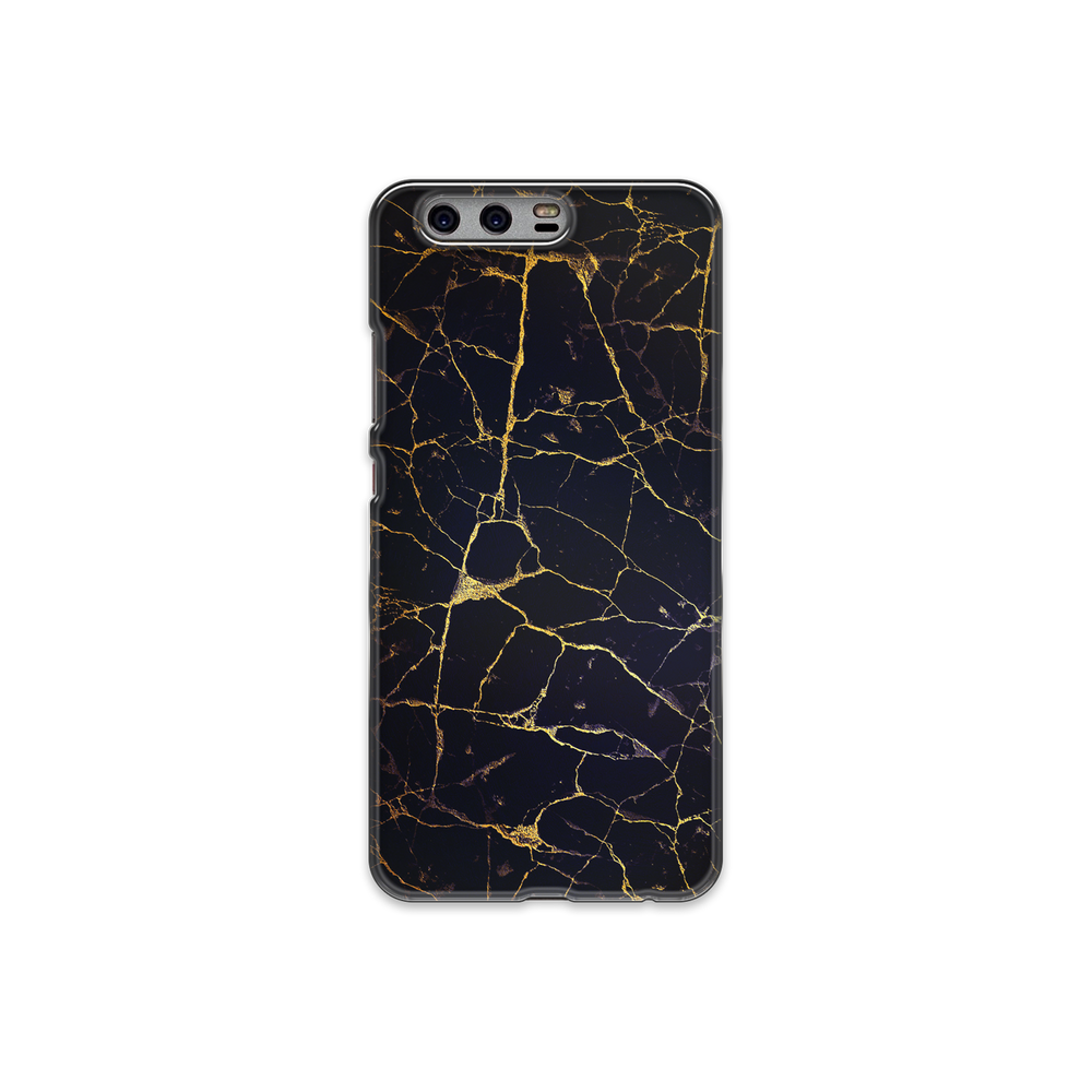 Black & Gold Marble Huawei P10 Plus Phone Case