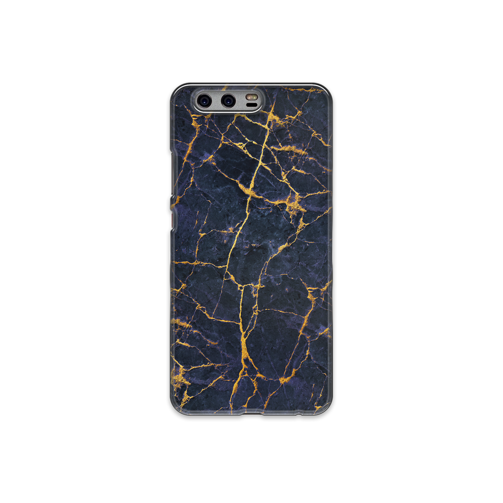 Granite Dark Blue & Gold Marble Huawei P10 Plus Phone Case
