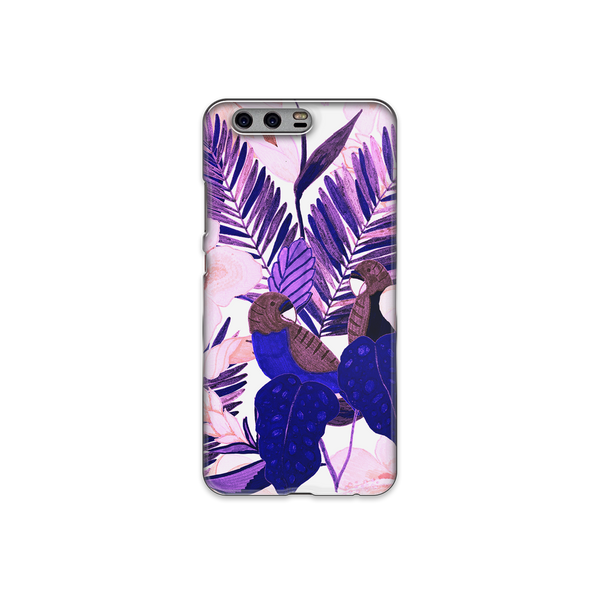 Purple and Pink Tropical Leaves Huawei P10 Plus Phone Case