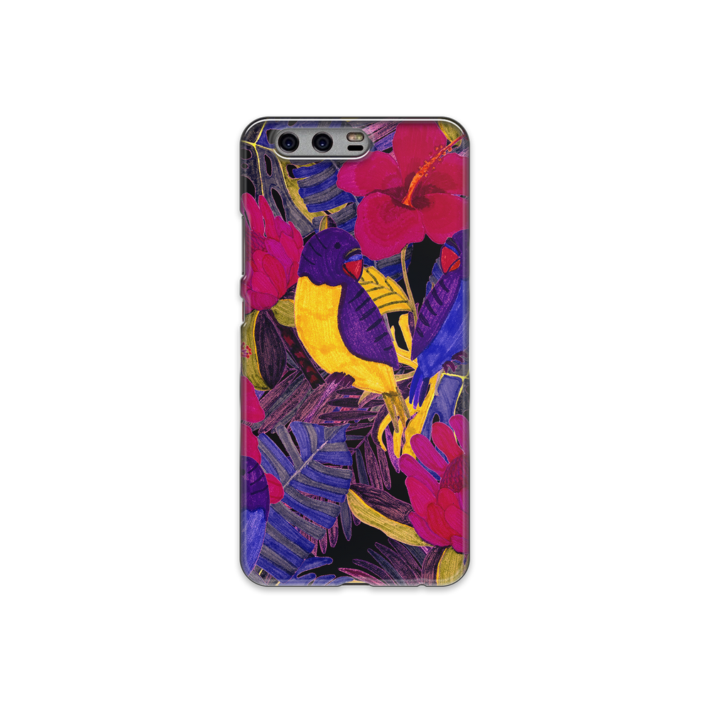 Painted Crimson Flower Huawei P10 Plus Phone Case