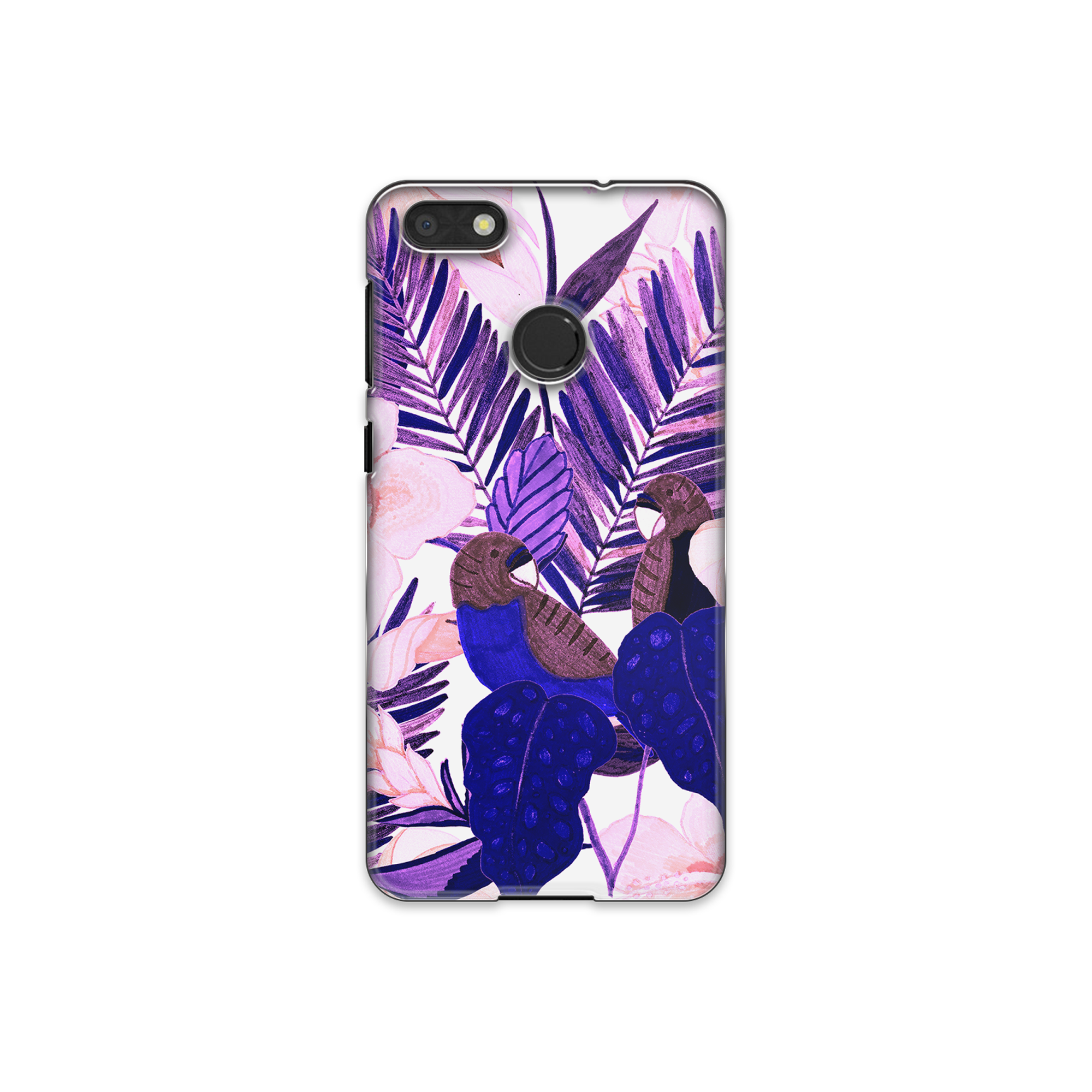 Purple and Pink Tropical Leaves Huawei P9 Lite Phone Case