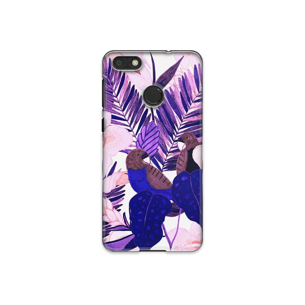 Purple and Pink Tropical Leaves Huawei P9 Lite Phone Case