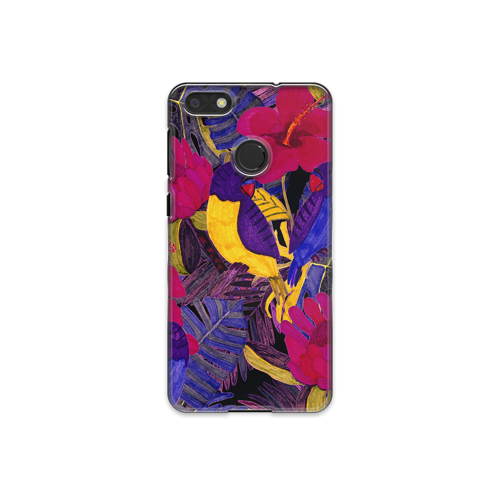Painted Crimson Flower Huawei P9 Lite Phone Case