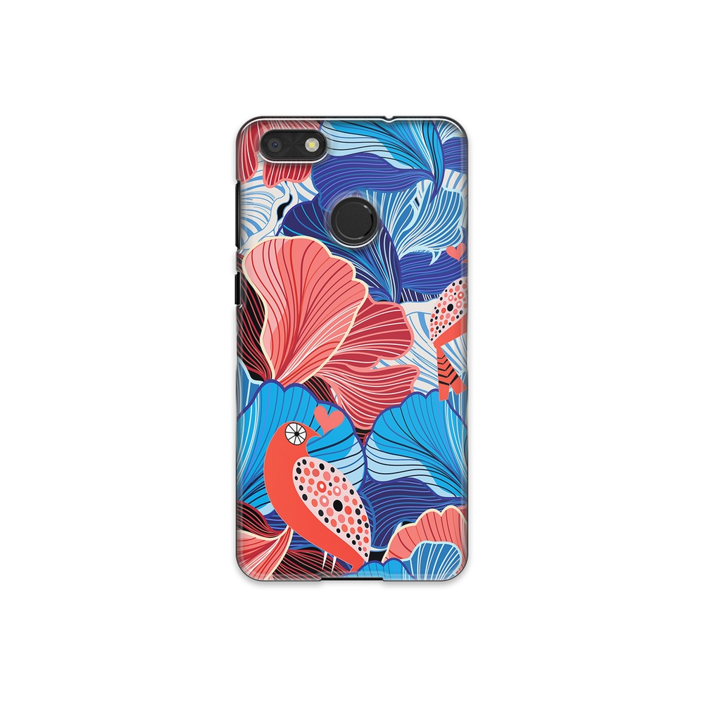 Blue and Red Floral Art Huawei P9 Lite Phone Case