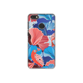 Blue and Red Floral Art Huawei P9 Lite Phone Case