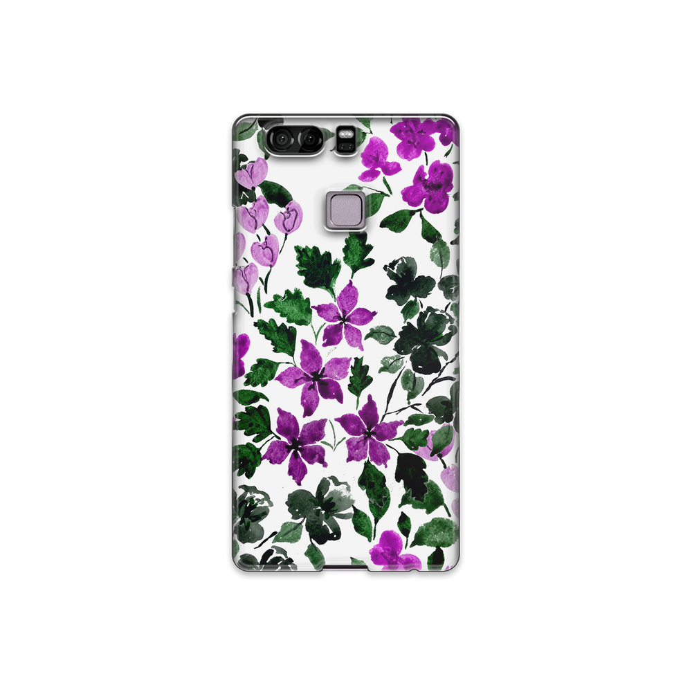 Purple Flower Art Huawei P9 Phone Case