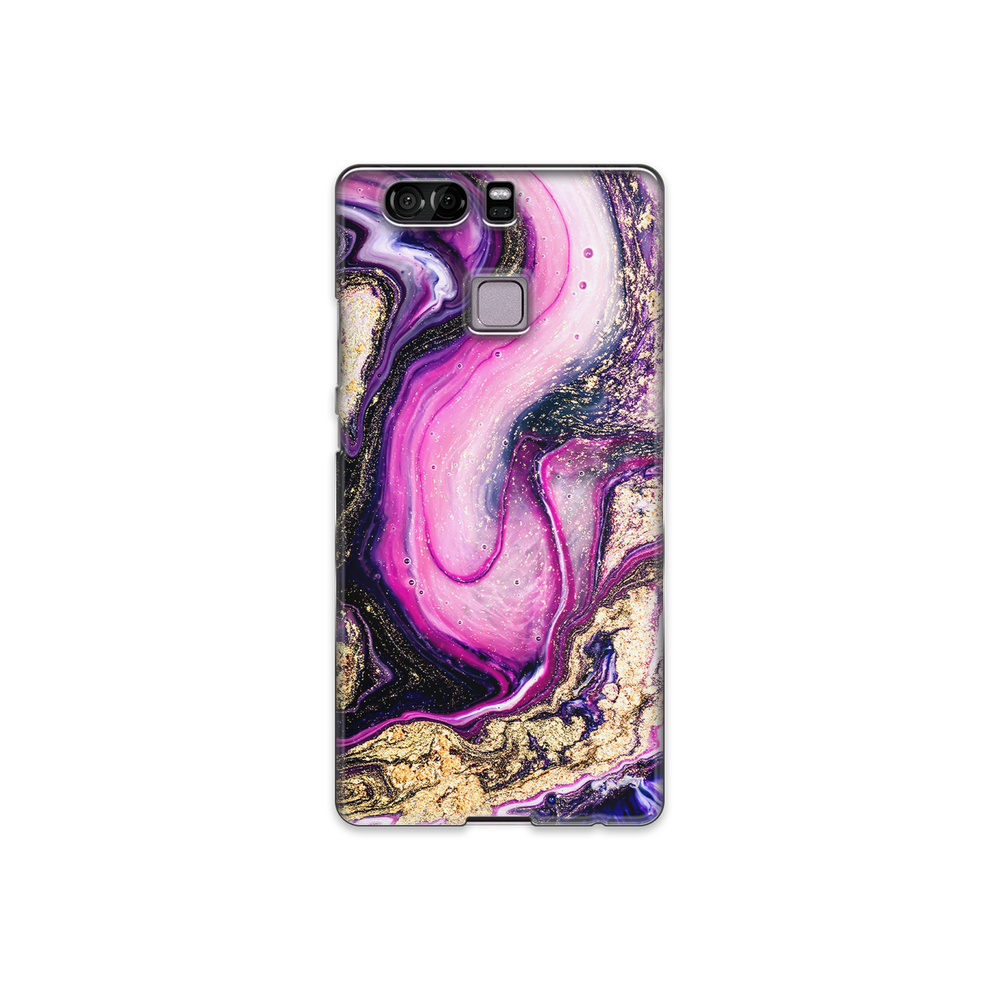 Purple & Gold Marble Huawei P9 Phone Case