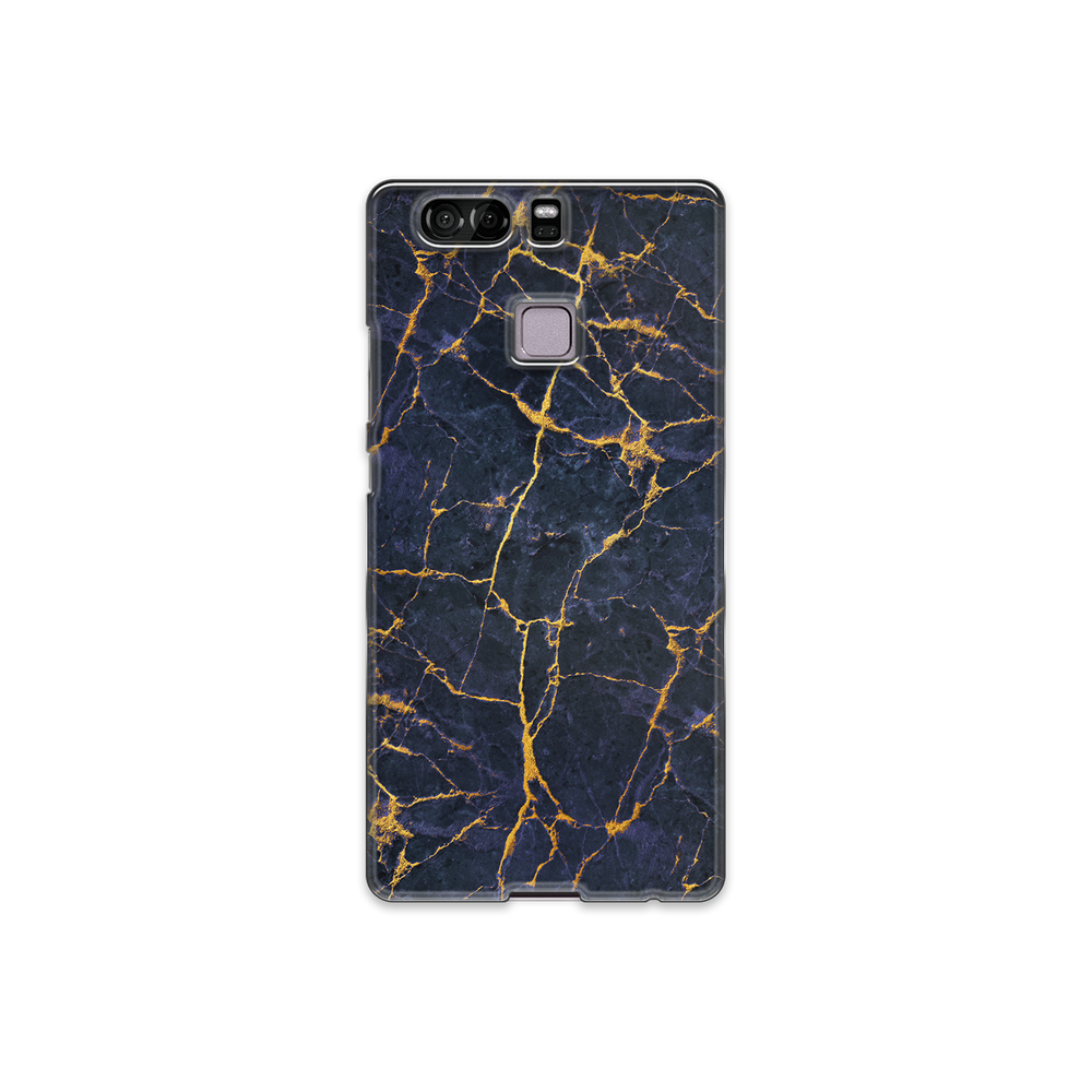 Granite Dark Blue & Gold Marble Huawei P9 Phone Case