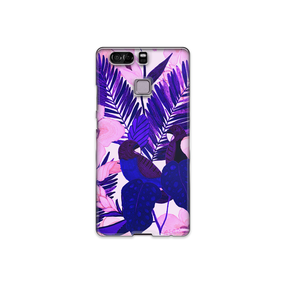 Purple Palm Leaf Huawei P9 Phone Case