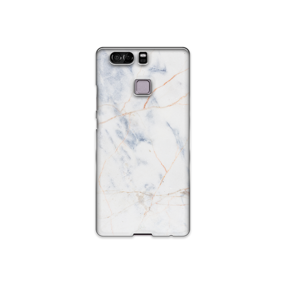 Thin White & Grey Marble Huawei P9 Phone Case