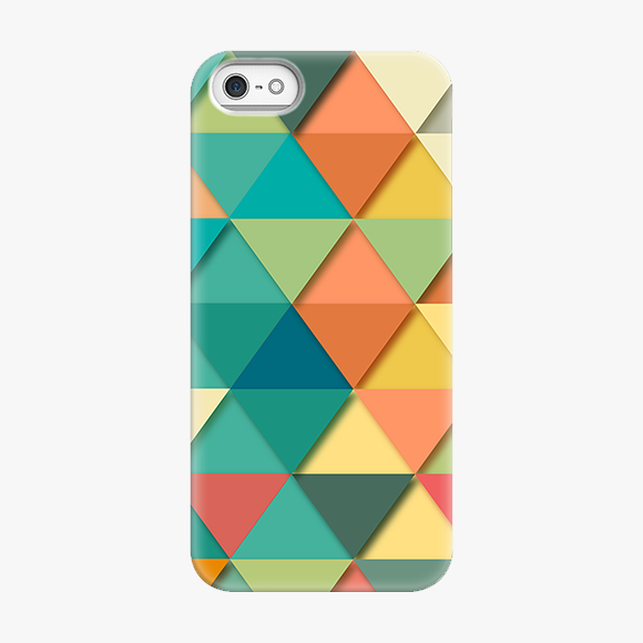 Colorful Triangles iPhone 5 Phone Case