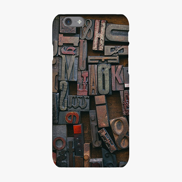 Alphabets On Wooden Block iPhone 6s Phone Case