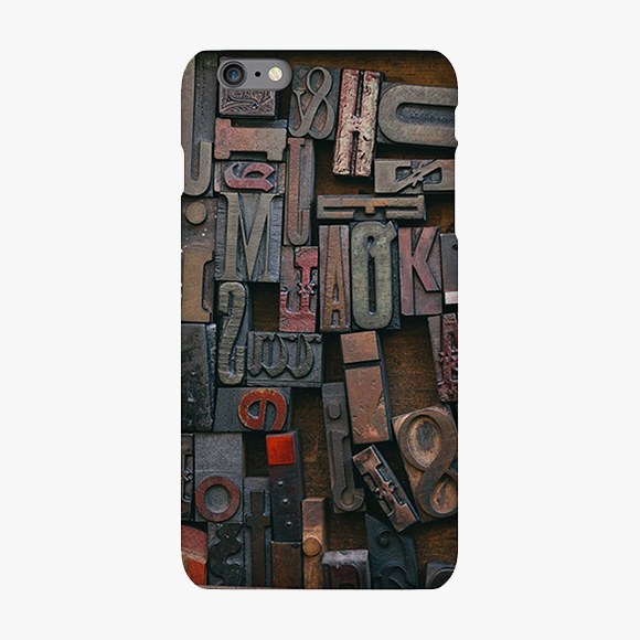 Alphabets On Wooden Block iPhone 6s Plus Phone Case
