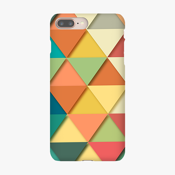 Colorful Triangles iPhone 8 Plus Phone Case