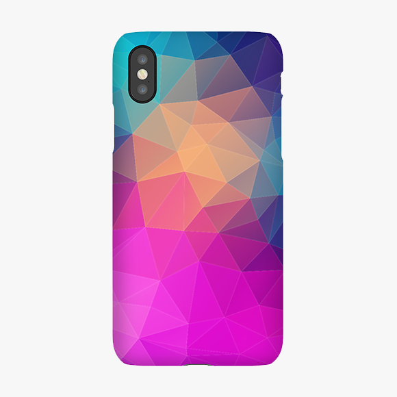 Polygonal Texture iPhone X Phone Case