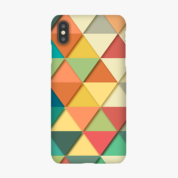 Colorful Triangles iPhone XS Max Phone Case