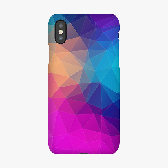 Polygonal Texture iPhone XS Phone Case