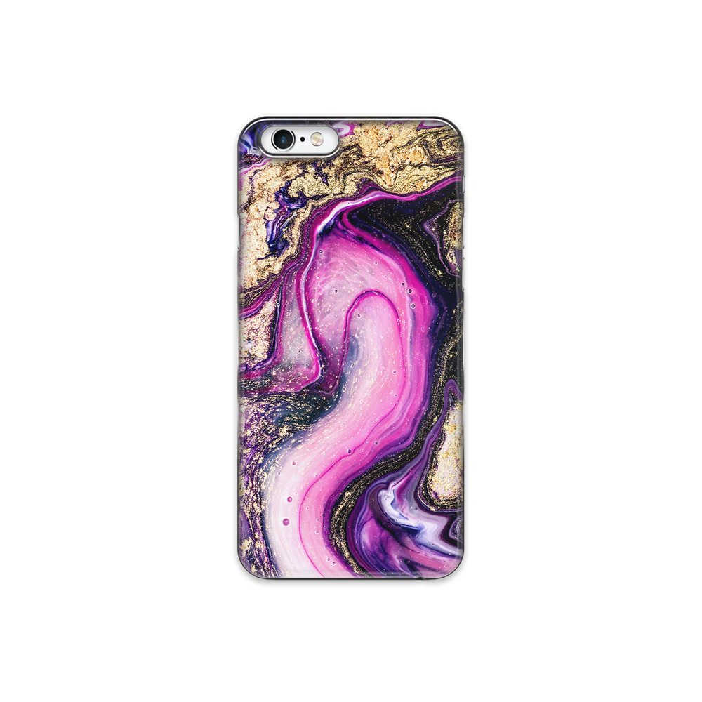 Purple & Gold Marble iPhone 6s Plus Phone Case