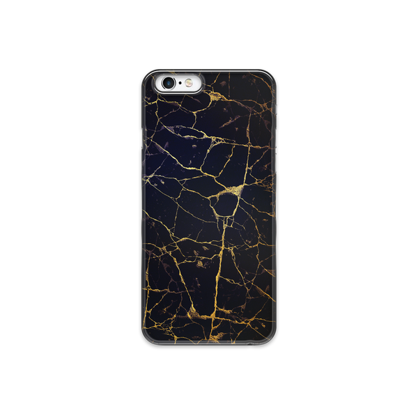 Black & Gold Marble iPhone 6 Plus Phone Case