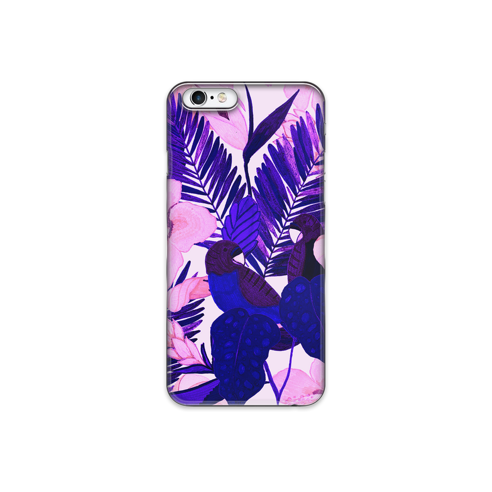 Purple Palm Leaf iPhone 6s Phone Case