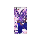 Purple and Pink Tropical Leaves iPhone 6 Plus Phone Case