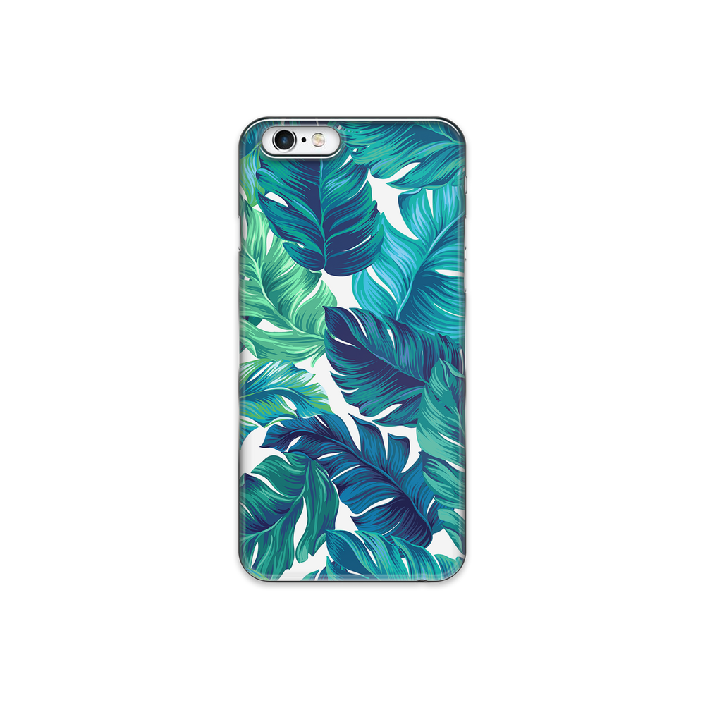 Green Tropical Leaves iPhone 6s Plus Phone Case