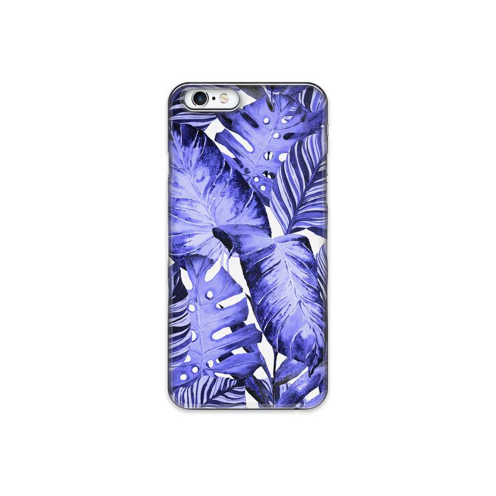 Purple Tropical Leaf iPhone 6 Plus Phone Case