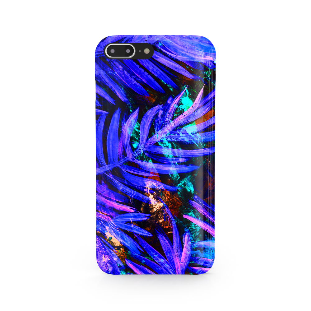 Purple Leaf iPhone 8 Plus Phone Case