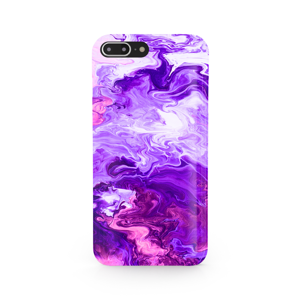Purple Marble iPhone 8 Plus Phone Case