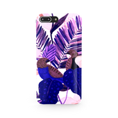 Purple and Pink Tropical Leaves iPhone 7 Plus Phone Case