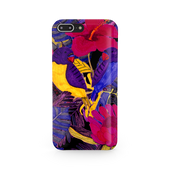 Painted Crimson Flower iPhone 8 Plus Phone Case