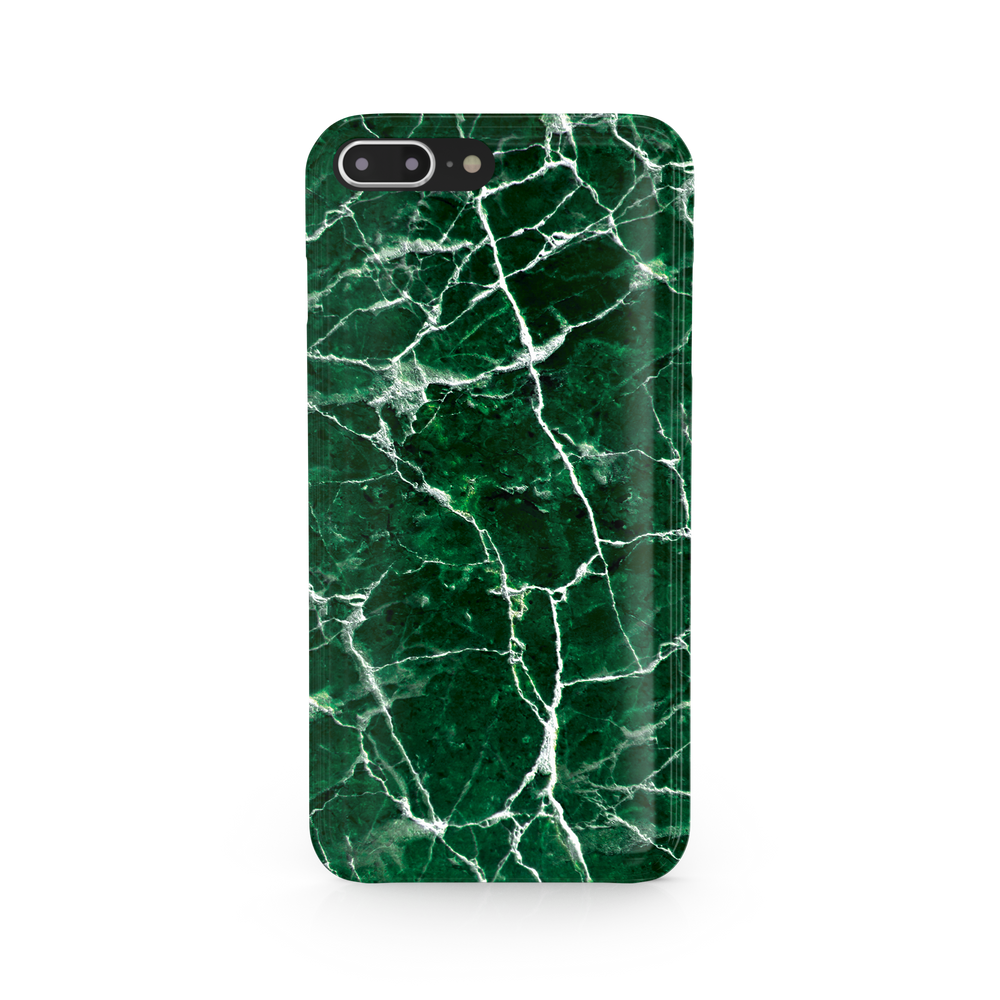Jungle Green Marble iPhone 8 Plus Phone Case