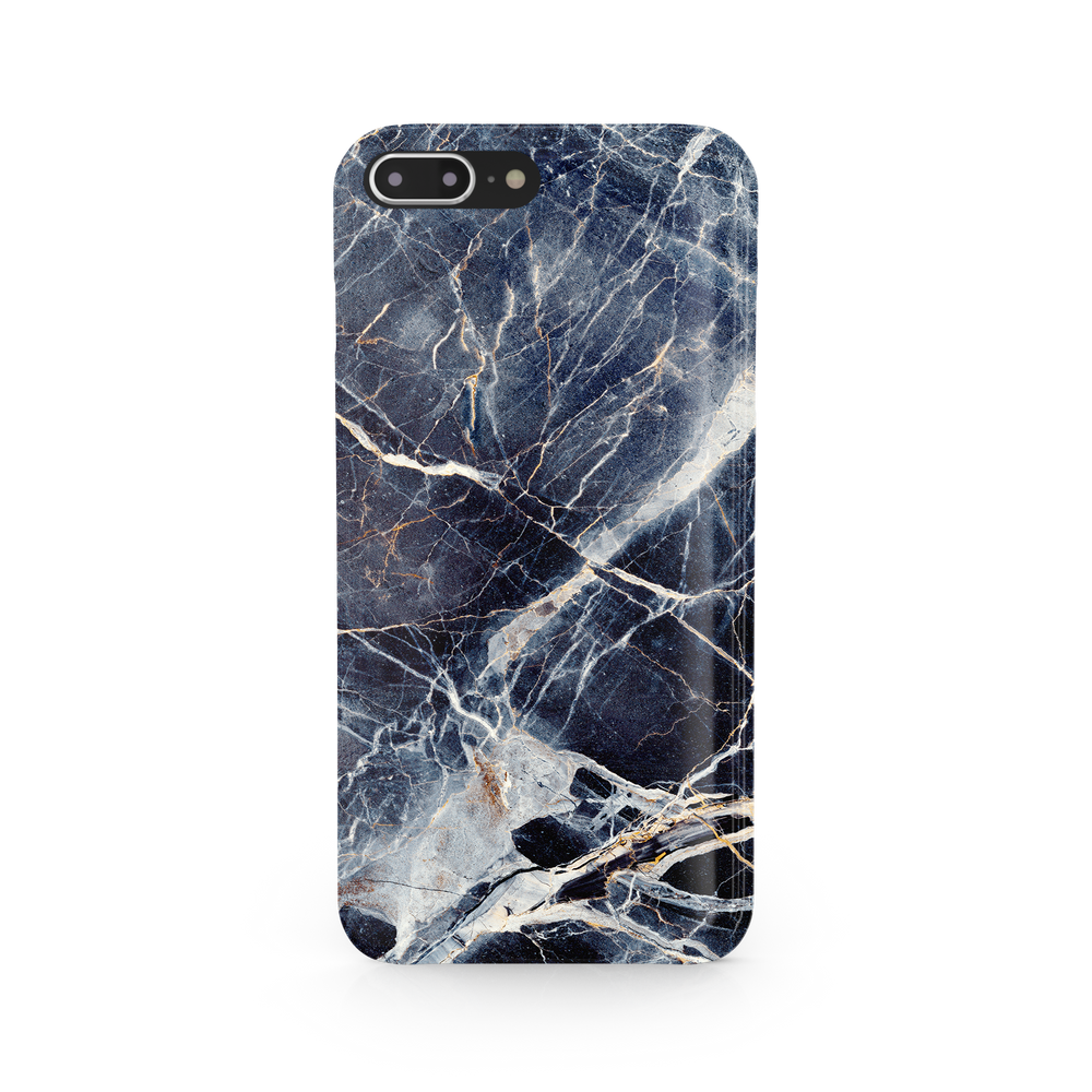Blue & White Marble Luxury iPhone 8 Plus Phone Case