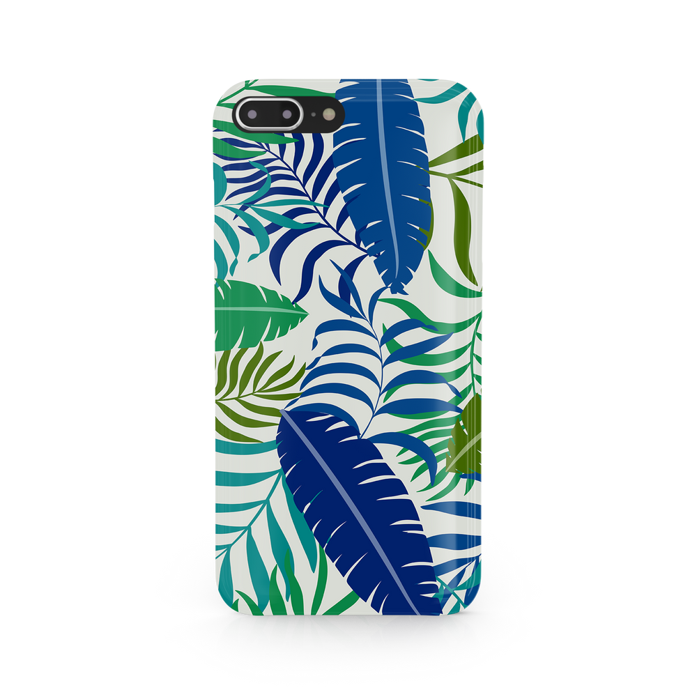 Colorful Tropical Leaves iPhone 7 Plus Phone Case