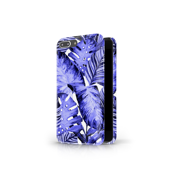 Purple Tropical Leaf iPhone 8 Plus Phone Case