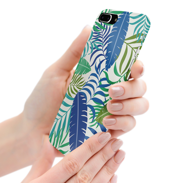 Colorful Tropical Leaves iPhone 8 Plus Phone Case