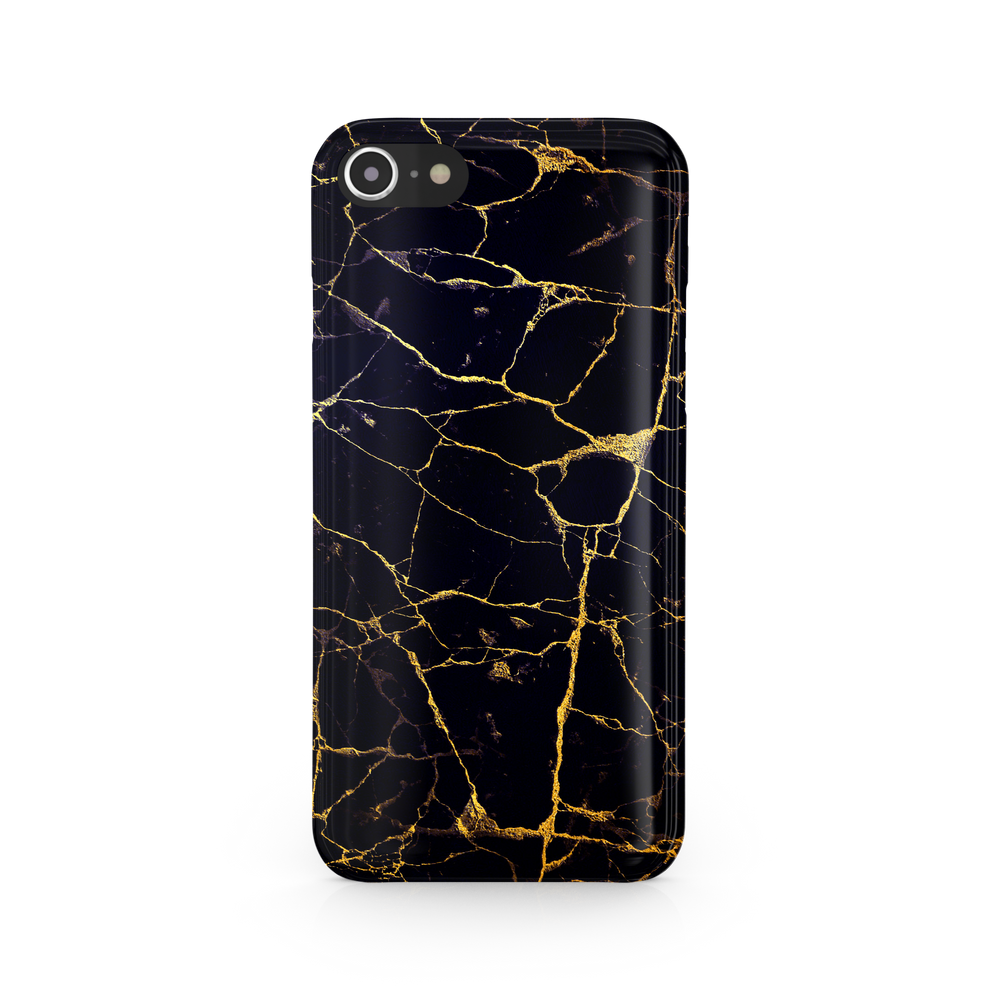 Black & Gold Marble iPhone 8 Phone Case
